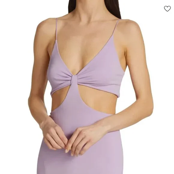 Alice + Olivia Havana Sleeveless Cut Out Mini Dress in Lavender NWT - Picture 4 of 9